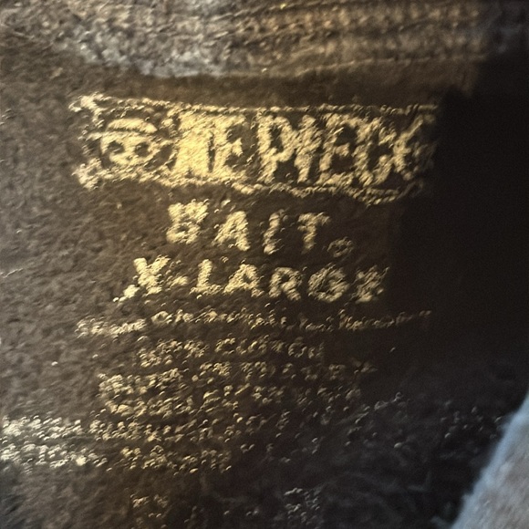 BAIT X ONE PIECE X UPCYCLE LA MEN STRAW HAT BAIT HOODY (BLACK Onepiece B… - Picture 7 of 7